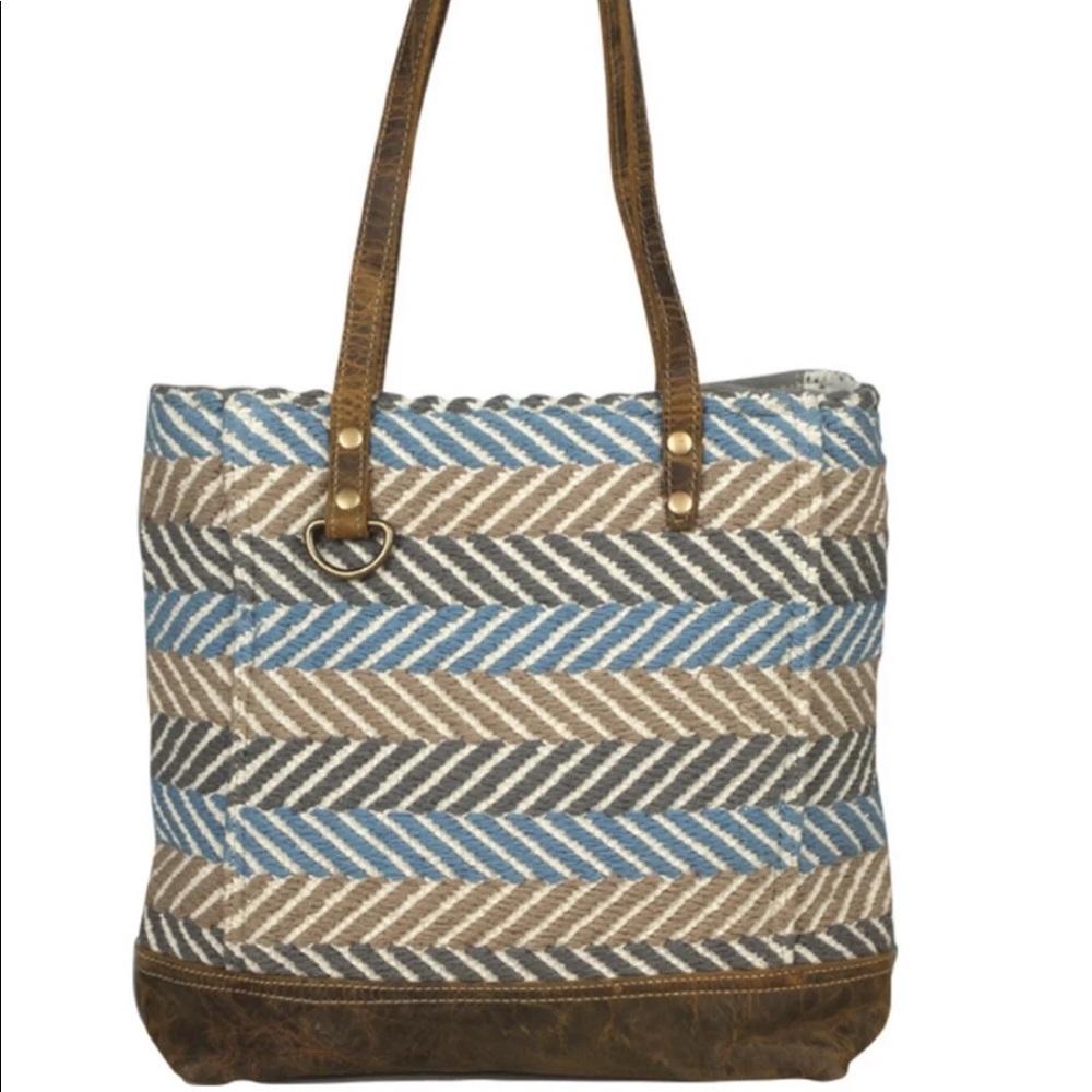 Myra bag tote tic tac toe upcycled